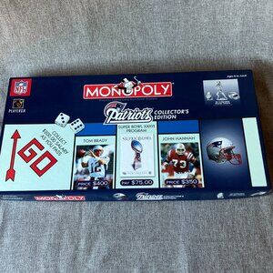 Monopoly NEW ENGLAND PATRIOTS Collector's  Edition Game NFL Parker Brothers